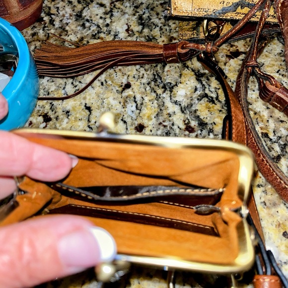 Patricia Nash Map Print Bag with Brown Accents - Picture 10 of 10